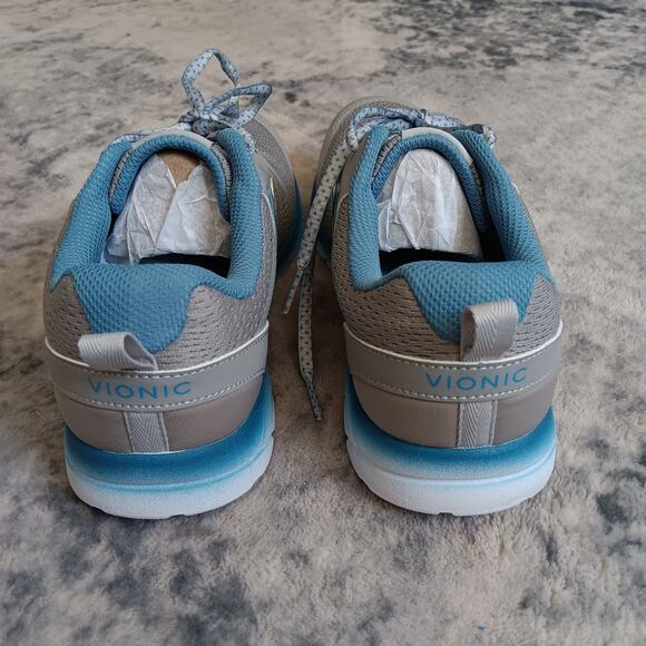 Vionic Miles Running/walking Sneaker Women's size 9.5 W Gray/Blue - Picture 8 of 11